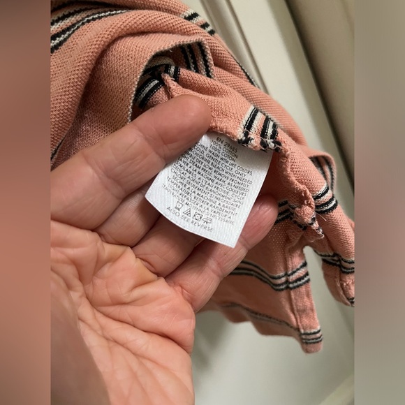 Pendleton Men's Polo Shirt Short Sleeve Large Pima Cotton Stripe Two Button Golf - Picture 7 of 13